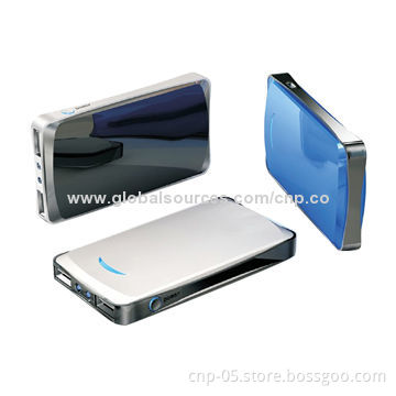 Slim Power Banks with 6,000mAh Capacity, Dual-USB Output, Lithium Polymer Battery